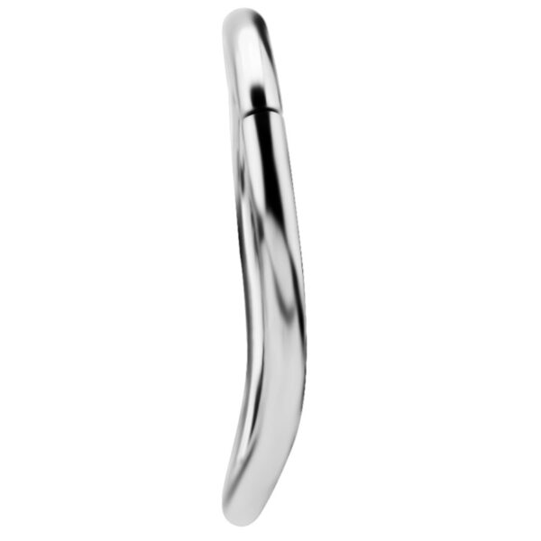 Piercing Aro Clicker de acero quirúrgico 316L con forma de V para lóbulo, helix y septum